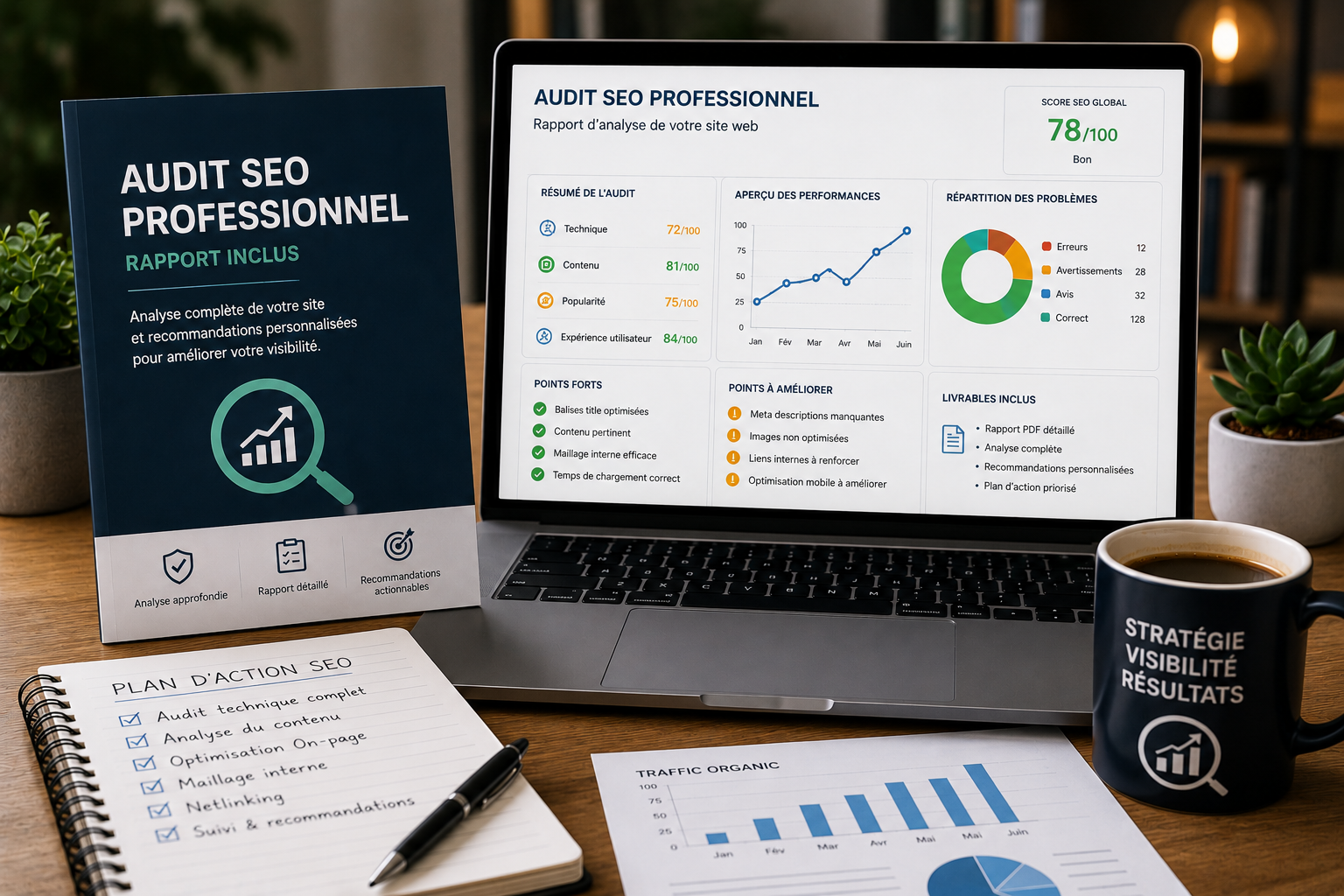 Audit SEO professionnel (rapport inclus)